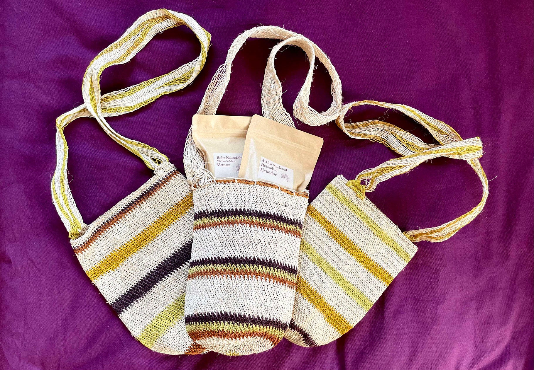 Mochilla Taschen von den Kogi - Handarbeit