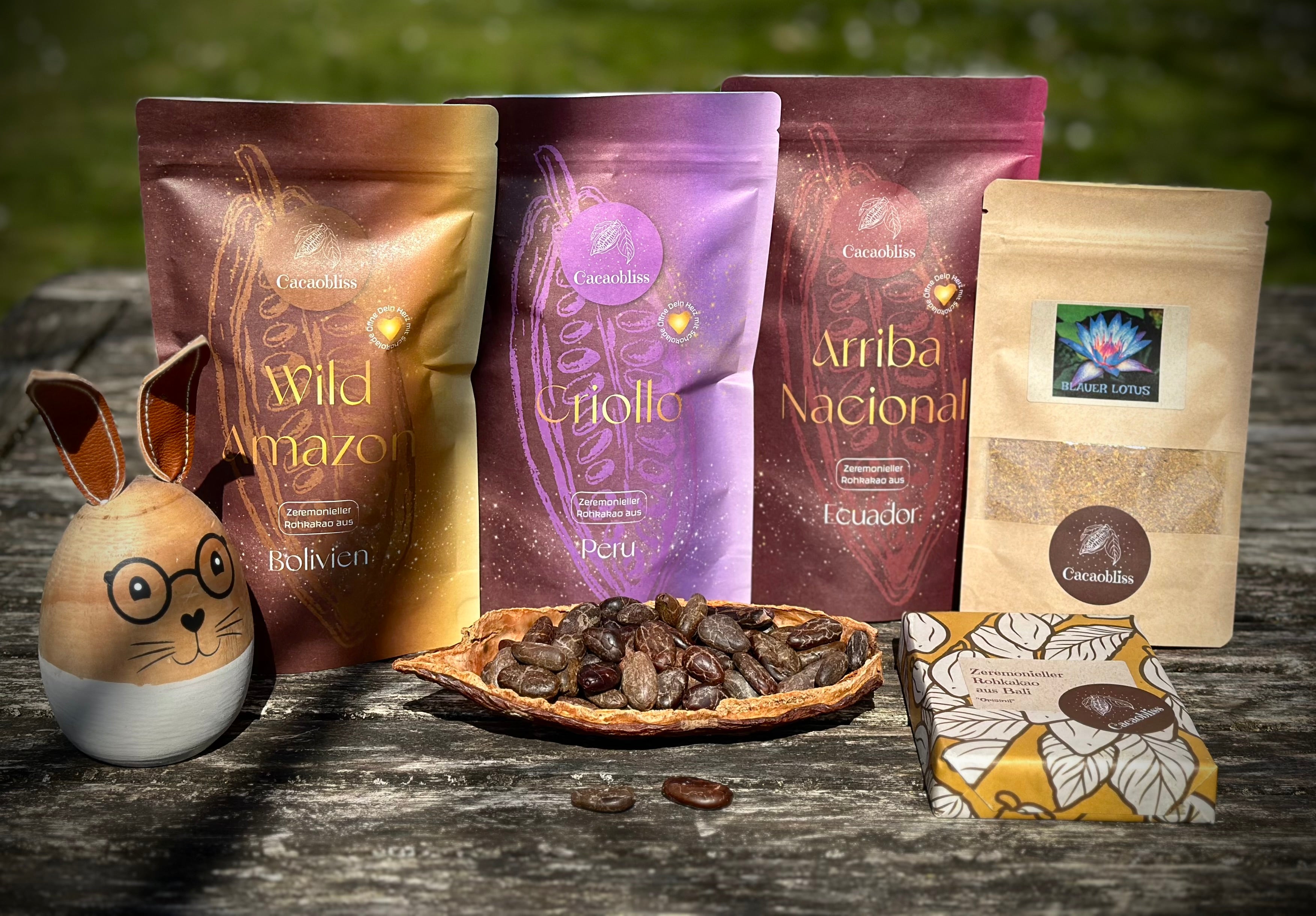 Oster-Bündel - 4 Verschiedene Kakao's & Blauer Lotus