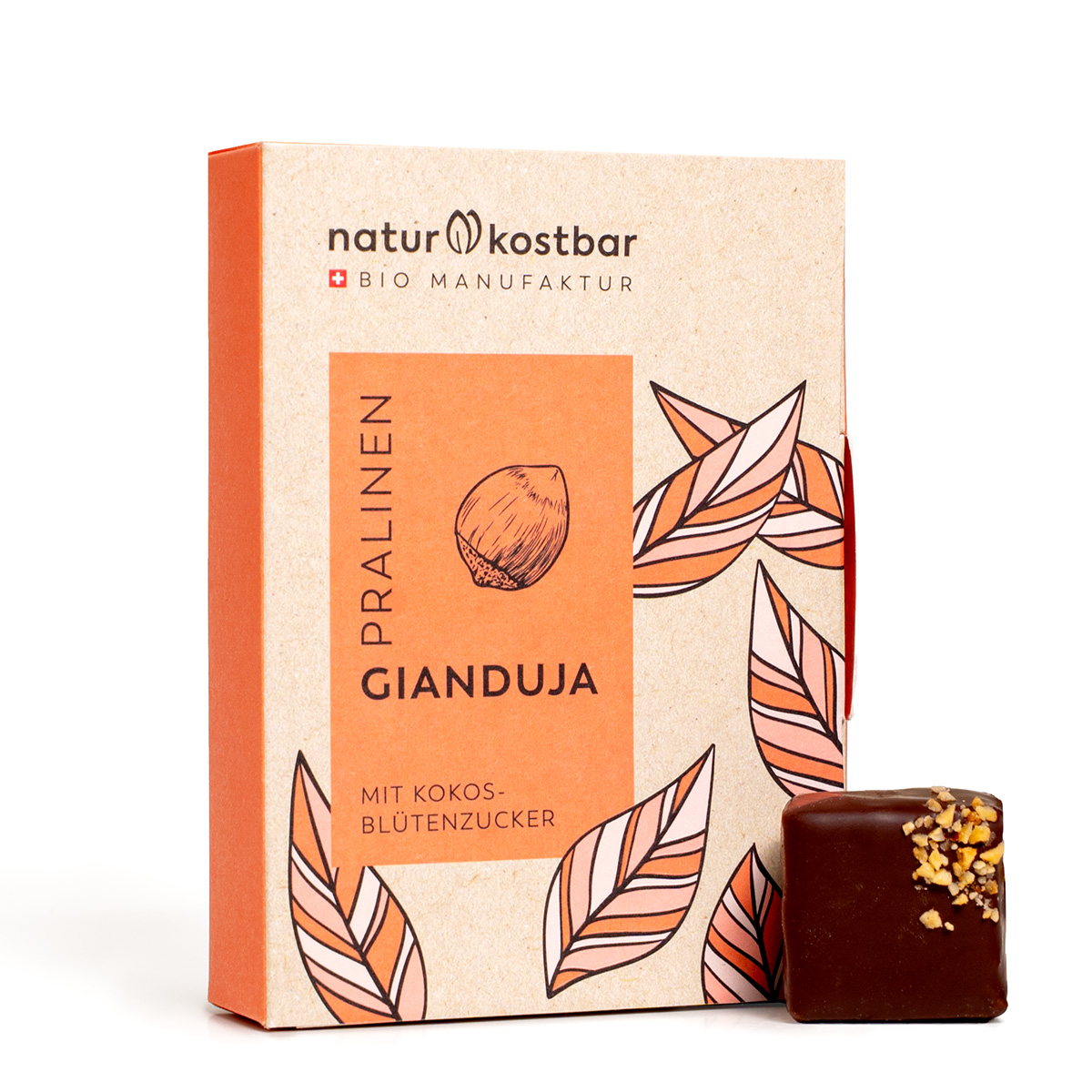 Pralinen Gianduja - geröstete Haselnüsse - 6er Box